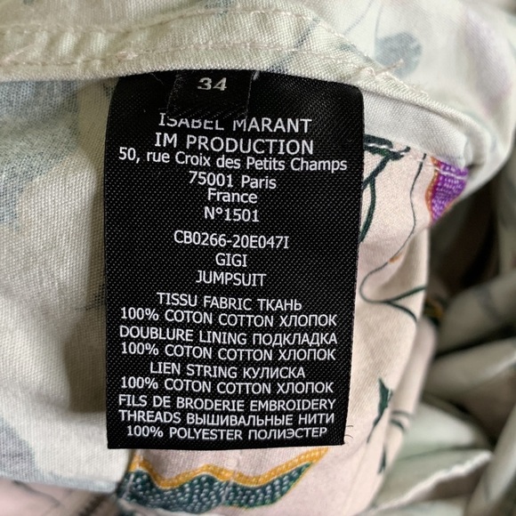 Isabel‎ Marant Gigi Jumpsuit in Soft Pink Multi - Picture 10 of 11